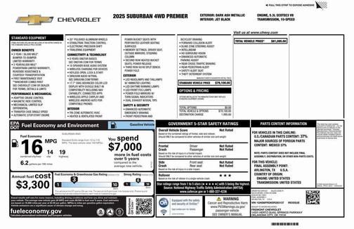 2025 Chevrolet Suburban Premier