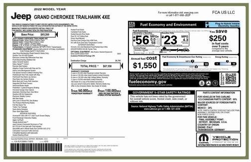 2022 Jeep Grand Cherokee 4xe Trailhawk