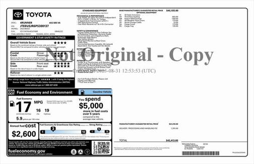 2023 Toyota 4Runner SR5