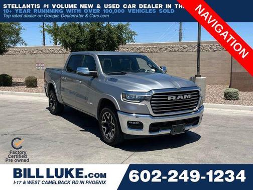 Billet Silver Metallic 2025 RAM 1500 Laramie