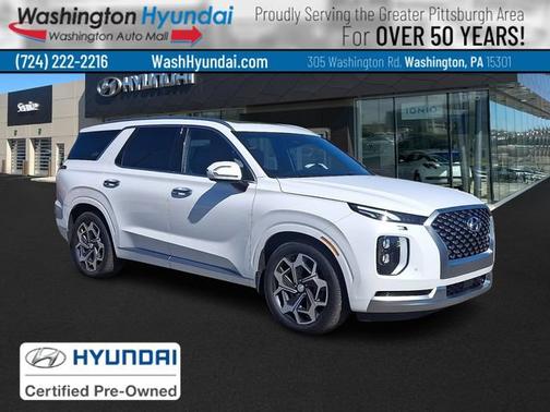 White 2021 Hyundai PALISADE Calligraphy