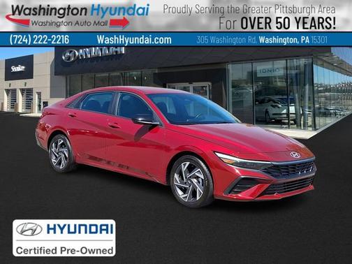 Red 2025 Hyundai ELANTRA SEL Sport