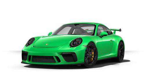 Exterior in Custom Color, Non-Metallic: Signalyellow 2019 Porsche 911