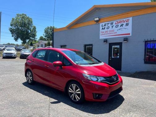 Red 2015 Honda Fit EX