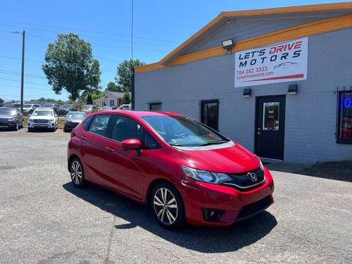 Red 2015 Honda Fit EX