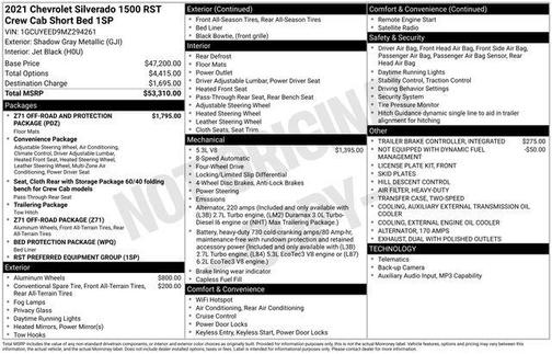 2021 Chevrolet Silverado 1500 RST