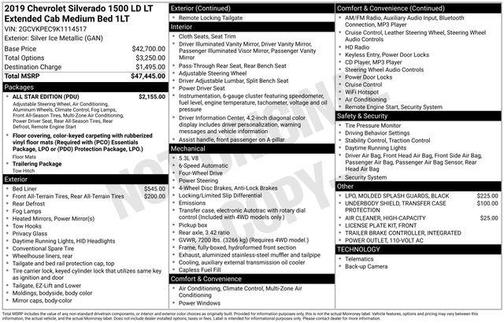 2019 Chevrolet Silverado 1500 2LT