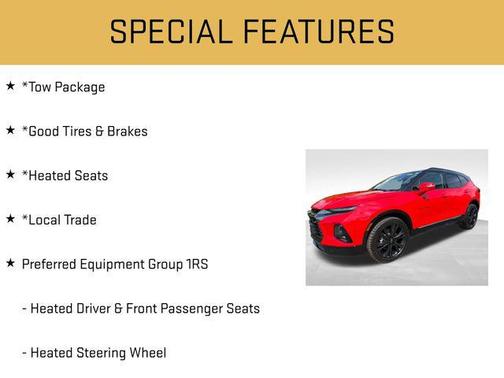 Red Hot 2022 Chevrolet Blazer RS