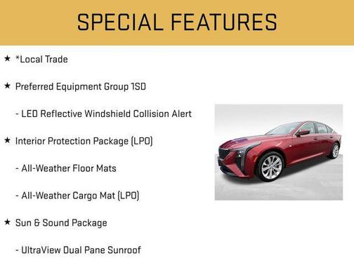 Radiant Red Tintcoat 2025 Cadillac CT5 Premium Luxury