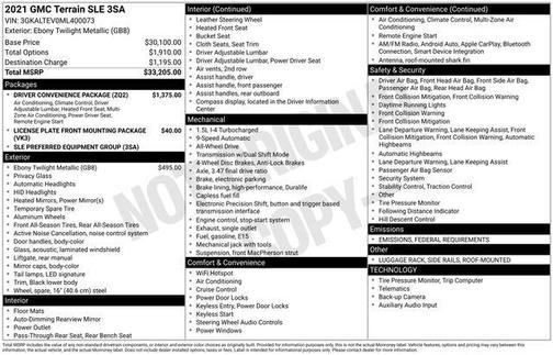 2021 GMC Terrain SLE