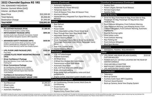 2022 Chevrolet Equinox AWD RS