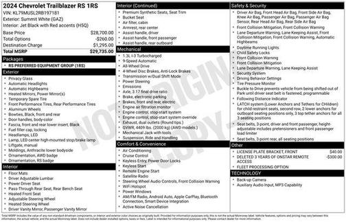 2024 Chevrolet Trailblazer RS