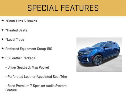 Blue Glow Metallic 2022 Chevrolet Equinox AWD RS