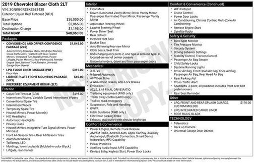 2019 Chevrolet Blazer 2LT