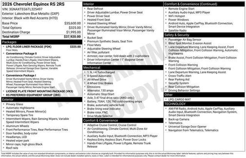 2026 Chevrolet Equinox AWD RS