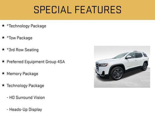 White Frost Tricoat 2023 GMC Acadia AWD SLT