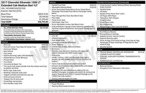 2017 Chevrolet Silverado 1500 1LT