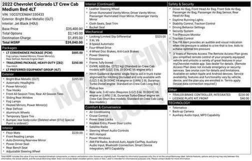 2022 Chevrolet Colorado LT