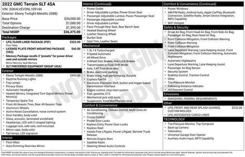 2022 GMC Terrain SLT