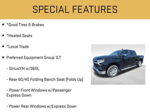 Black 2023 Chevrolet Silverado 1500 LT