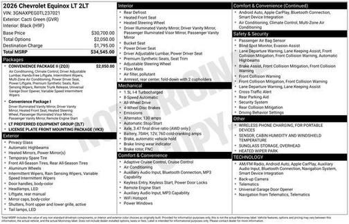2026 Chevrolet Equinox 1LT