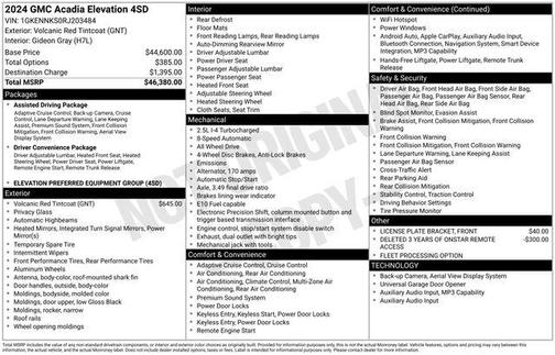 2024 GMC Acadia AWD Elevation