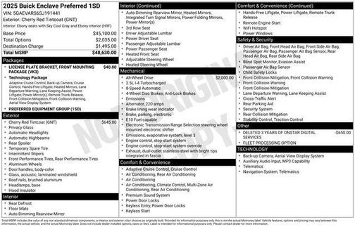 2025 Buick Enclave Preferred FWD