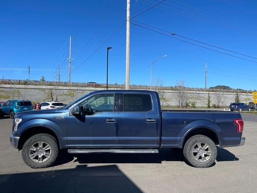 Blue 2016 Ford F-150 Lariat