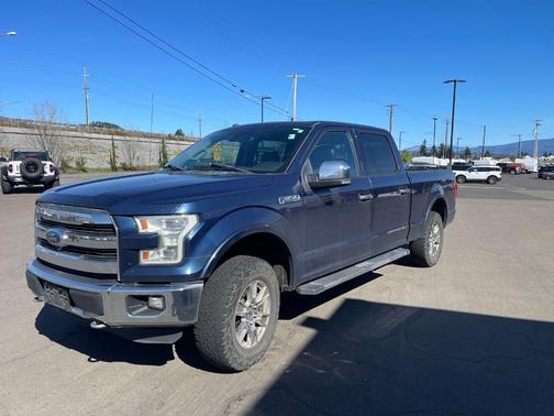 Blue 2016 Ford F-150 Lariat