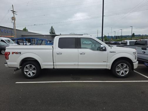 White Platinum Clearcoat Metallic 2017 Ford F-150 Platinum