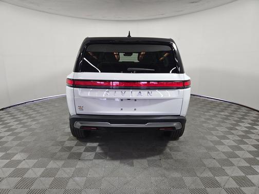 Glacier White 2024 Rivian R1S Adventure Quad Motor Large Pack