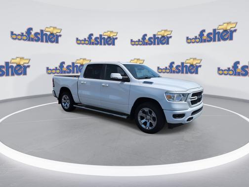 Bright White Clearcoat 2020 RAM 1500 Big Horn Crew Cab 4x4 5'7  Box