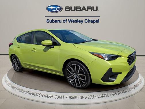 Yellow 2026 Subaru Impreza Sport