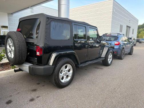 Black Clearcoat 2015 Jeep Wrangler Unlimited Sahara