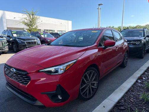 Pure Red 2025 Subaru Impreza Sport