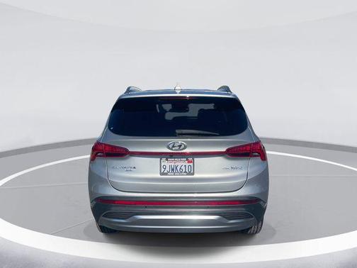 Shimmering Silver 2023 Hyundai SANTA FE HEV Blue