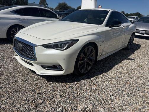 Majestic White 2020 INFINITI Q60 3.0t Red Sport 400