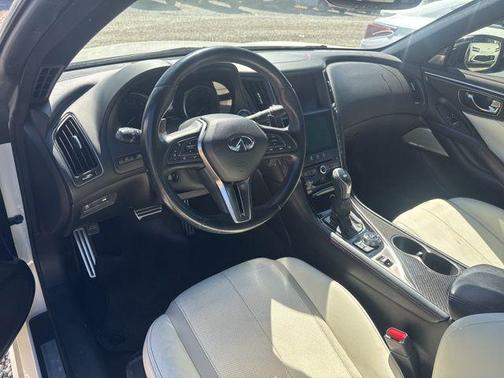 Majestic White 2020 INFINITI Q60 3.0t Red Sport 400