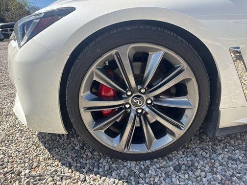 Majestic White 2020 INFINITI Q60 3.0t Red Sport 400