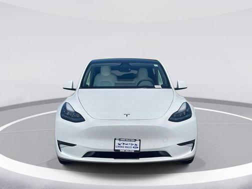 Pearl White Multi-Coat 2021 Tesla Model Y Standard Range Rear-Wheel Drive