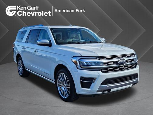 Star White Metallic Tri-Coat 2023 Ford Expedition Max Platinum