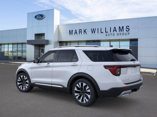 Space White Metallic 2026 Ford Explorer Platinum
