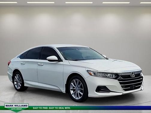 Platinum White Pearl 2021 Honda Accord LX 1.5T