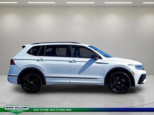 Opal White Pearl Effect 2024 Volkswagen Tiguan 2.0T SE R-Line Black