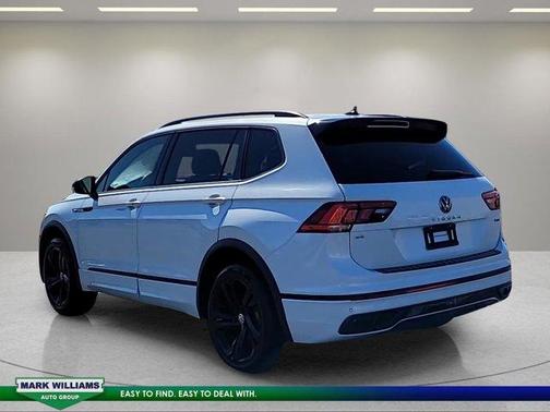 Opal White Pearl Effect 2024 Volkswagen Tiguan 2.0T SE R-Line Black