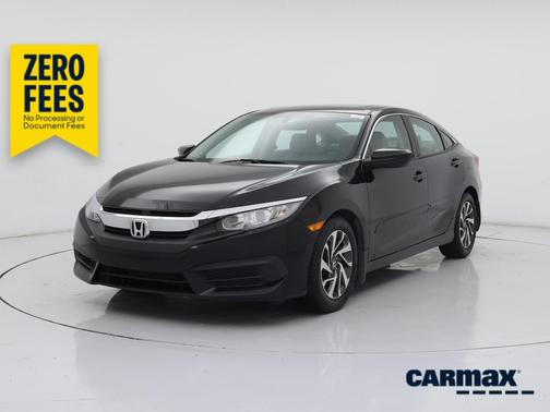 Burgundy 2017 Honda Civic EX