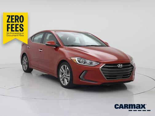 Red 2017 Hyundai ELANTRA Limited