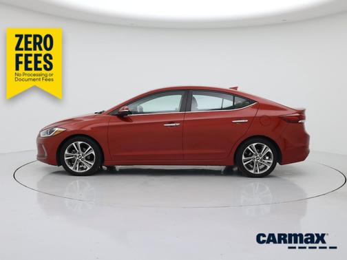 Red 2017 Hyundai ELANTRA Limited