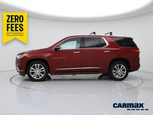 Red 2018 Chevrolet Traverse High Country