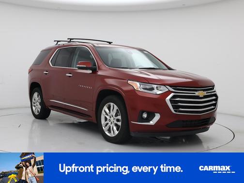 Red 2018 Chevrolet Traverse High Country